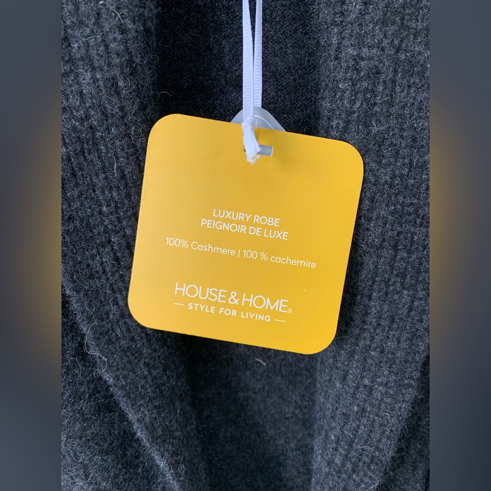 ❤️❤️❤️ House&Home 100% cashmere luxury robe size L ❤️❤️❤️ - Picture 10 of 11